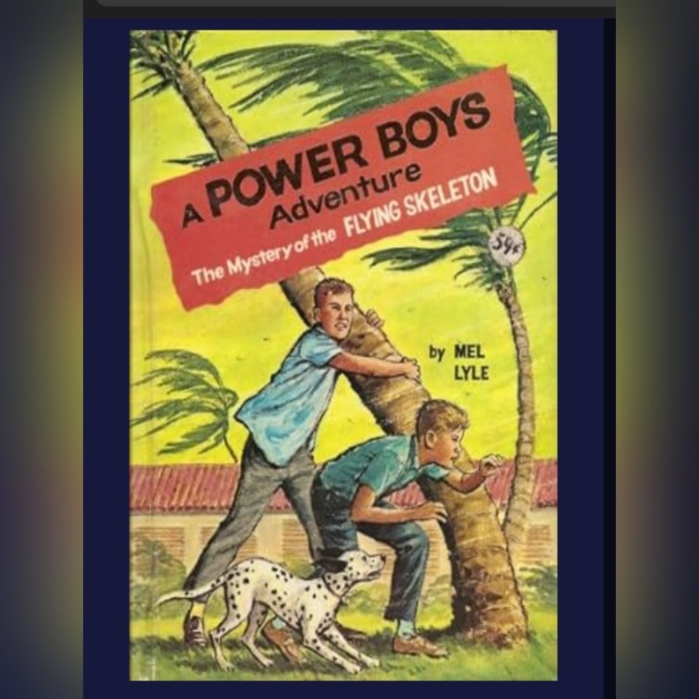 VINTAGE 1964 book. A POWER BOYS Adventure. The Mystery of the FLYING Skeleton